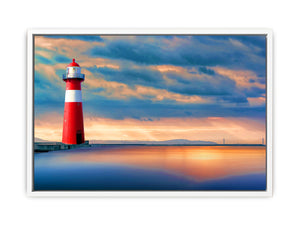 Lighthouse Sunset Painting