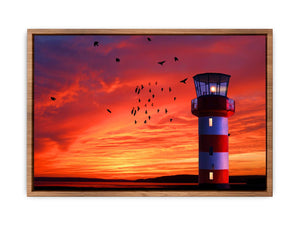 Lighthouse Sunset Painting 2