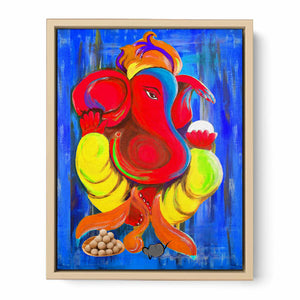 Ganesha Blue Painting
