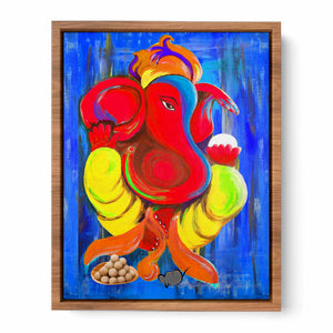 Ganesha Blue Painting