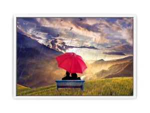 Red Umbrella Painting