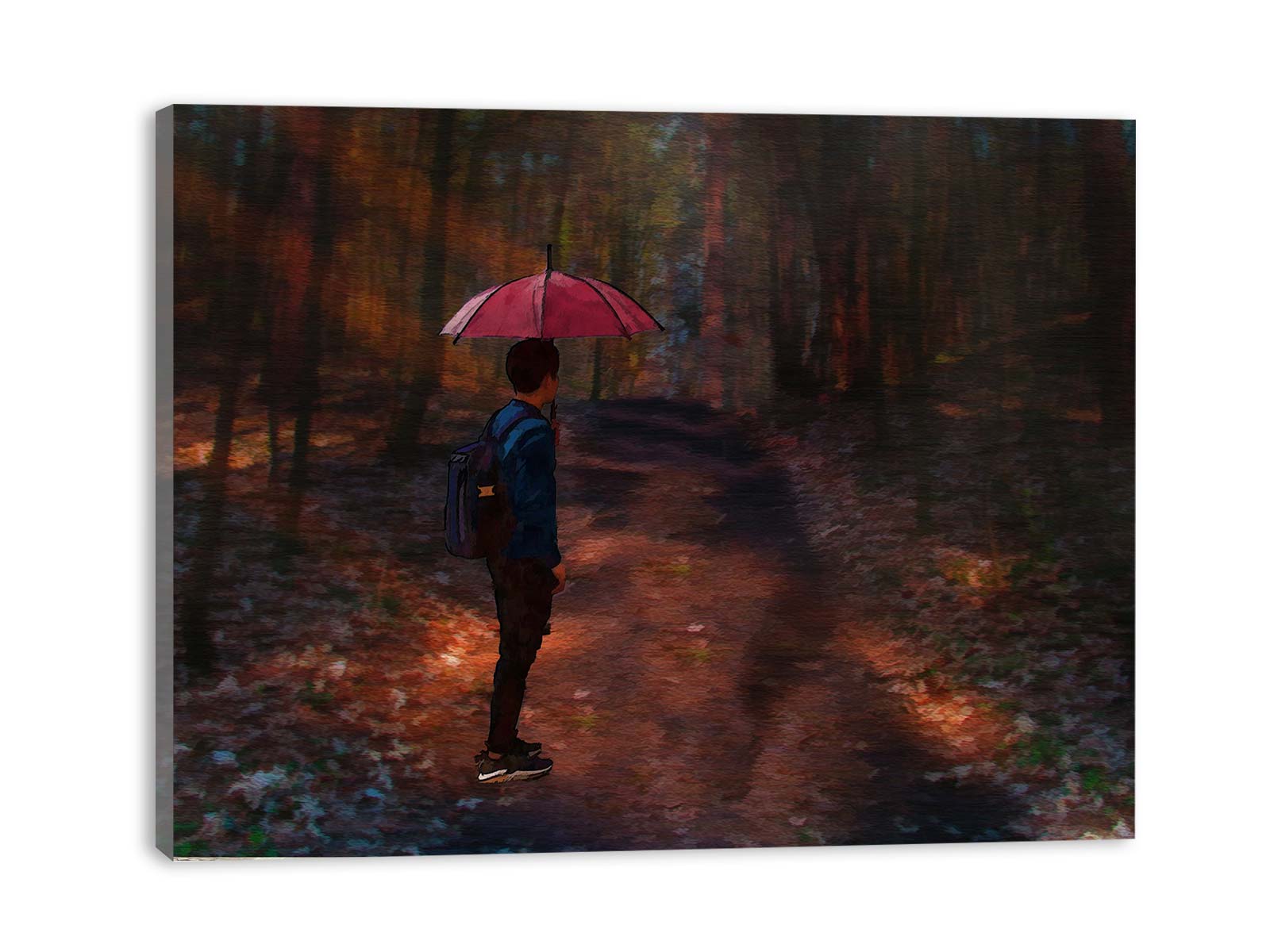 Umbrella Forest Painting