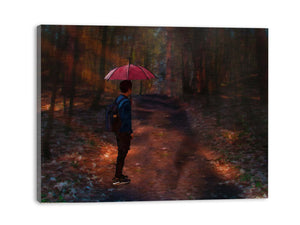 Umbrella Forest Painting