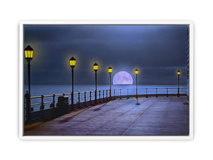 Beach Side Moon Walk Painting