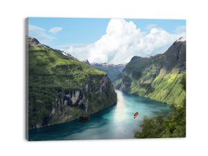 Mountain River Painting