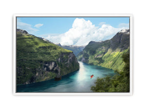 Mountain River Painting