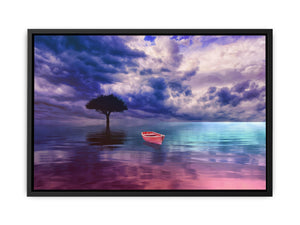 Red Ocean Painting