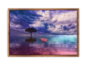 Red Ocean Painting