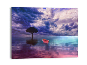 Red Ocean Painting
