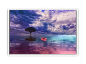 Red Ocean Painting