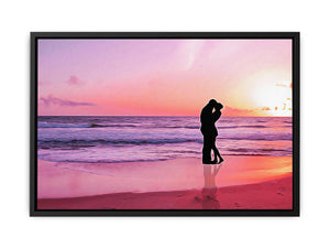Kiss on Beach Ocean Painting