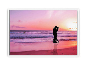 Kiss on Beach Ocean Painting