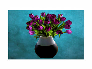 Purple Flowers Painting