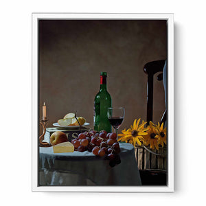 Vintage Wine Glass Painting