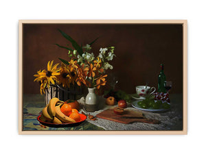 Yellow Flower Still Life Painting