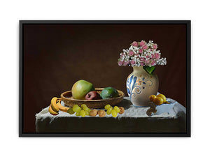 Fruit And Flower Still Life Painting
