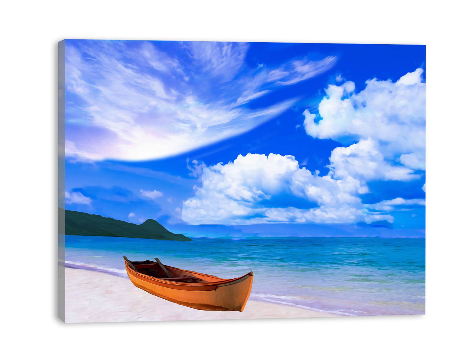 Beach Boat Painting