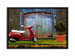 Vintage Vespa Painting