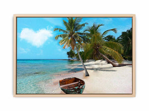 Palm Tree Ocean Painting