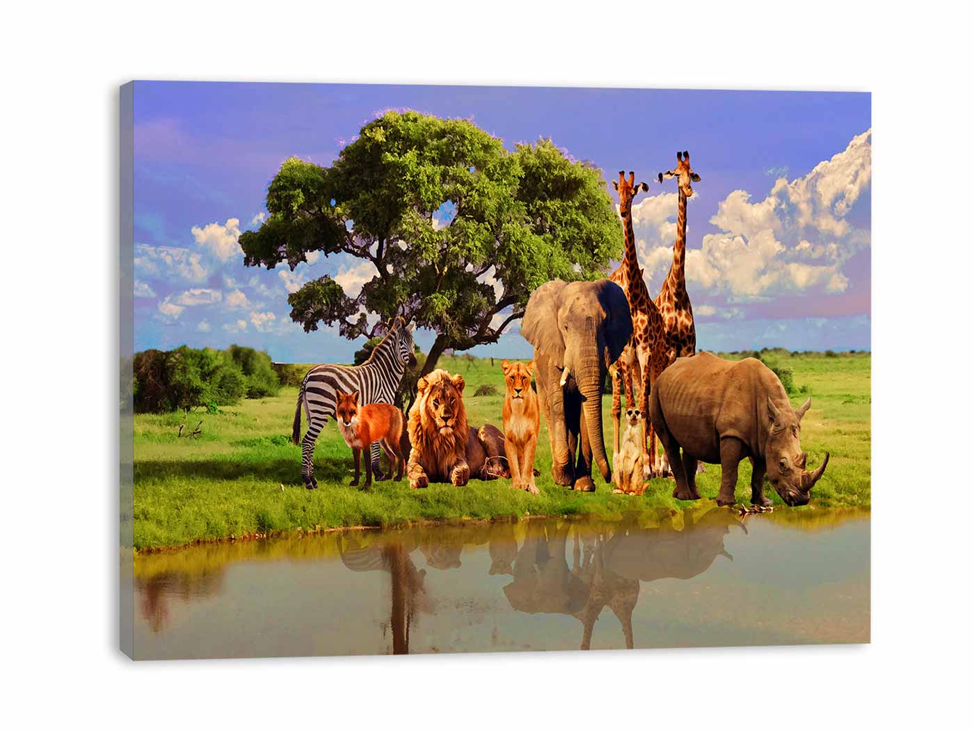Animal Group Tree Painting