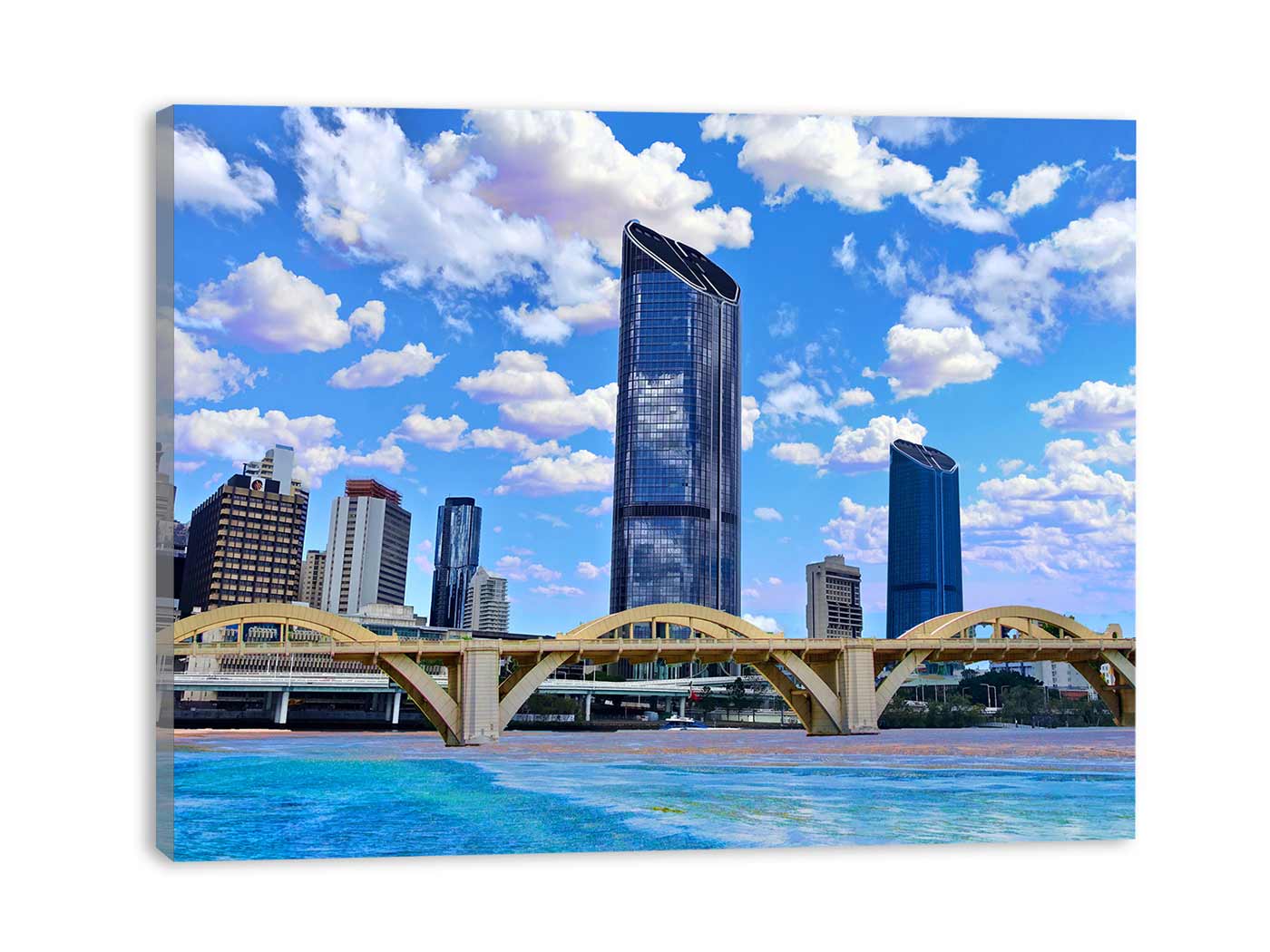 Brisbane River Bridge Painting