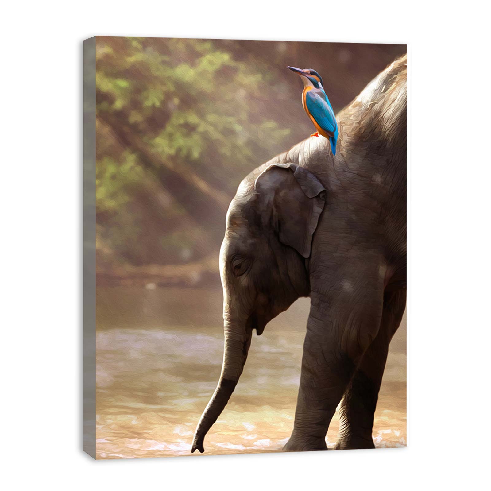Bird And Elephant Painting