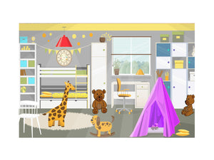 Kids Bear Wall art Painting