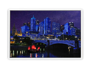 Melbourne Night Veiw Painting