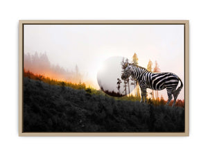 Zebra Moon Painting