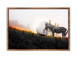 Zebra Moon Painting