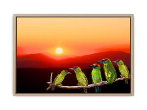 Birds on Branch Painting