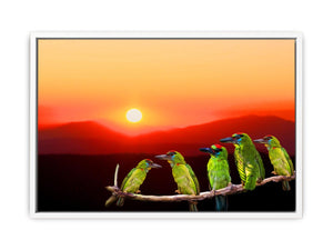 Birds on Branch Painting