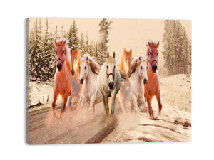 Lucky Seven Horses Painting