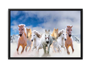 Seven Runing Horses Painting