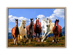 Seven Running Horse Painting