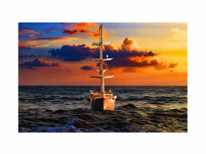 Cloud Sailing Ship Painting