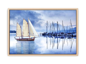 Sailing Ship Blue Painting