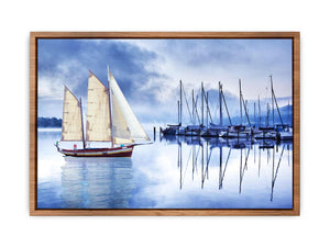 Sailing Ship Blue Painting