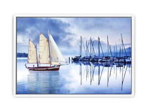 Sailing Ship Blue Painting