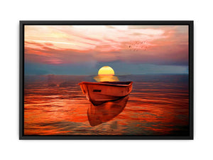 Sailing Ship Sunrise Painting