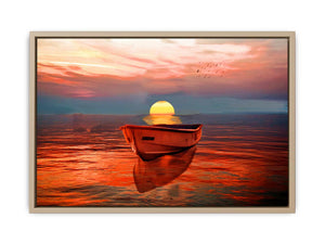 Sailing Ship Sunrise Painting
