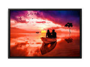 Couple Love Boat Painting