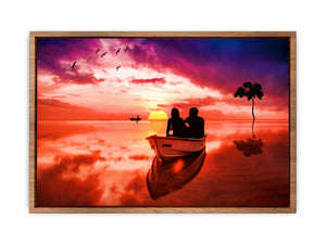 Couple Love Boat Painting