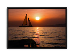 Sunrise Ship Painting