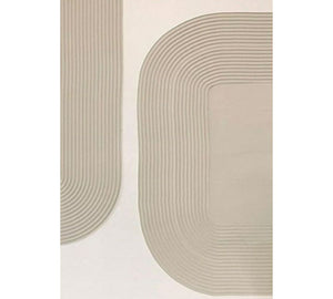 Grey And White Modern Abstract Painting
