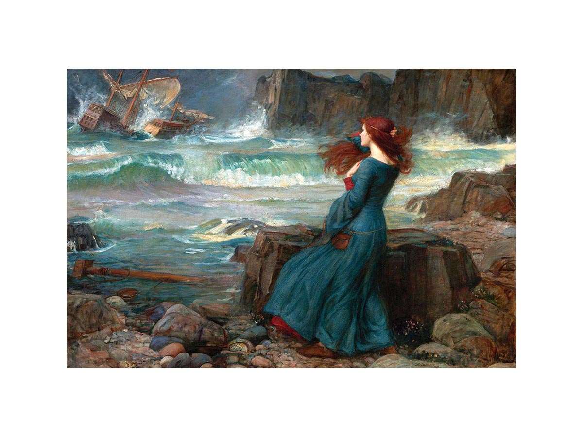 Miranda - The Tempest Painting by John William Waterhouse
