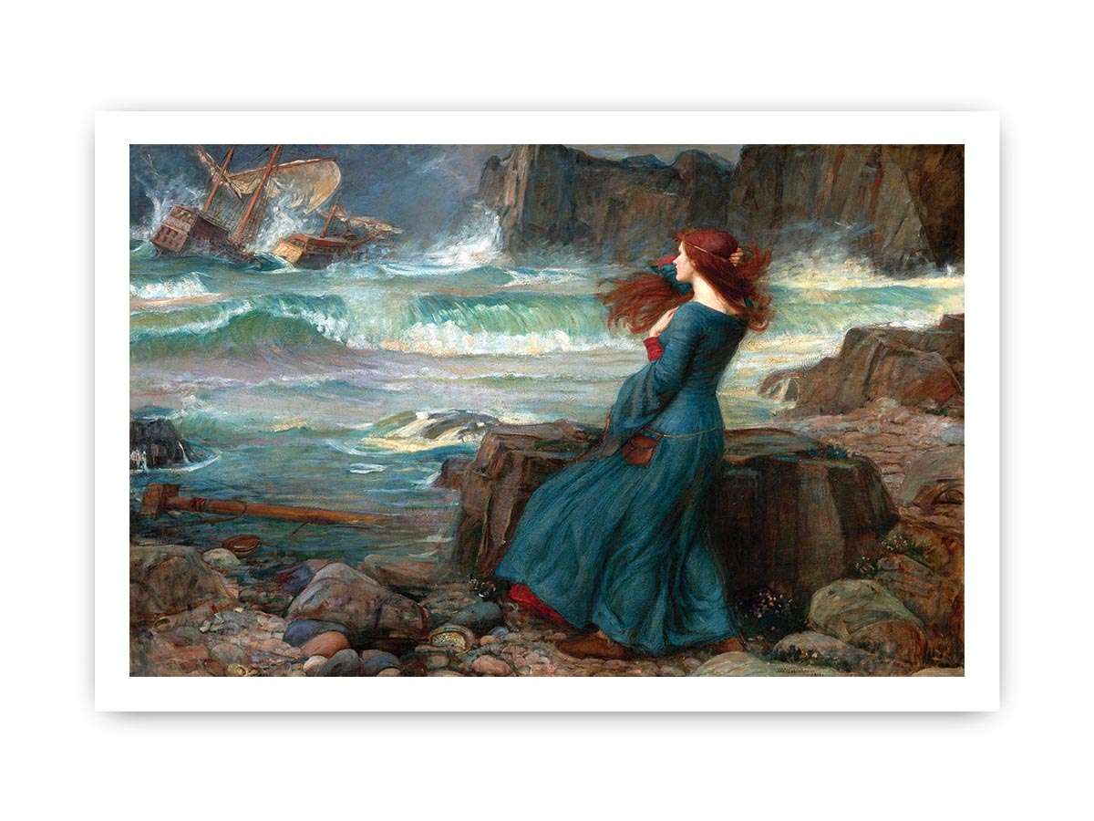 Miranda - The Tempest Painting by John William Waterhouse