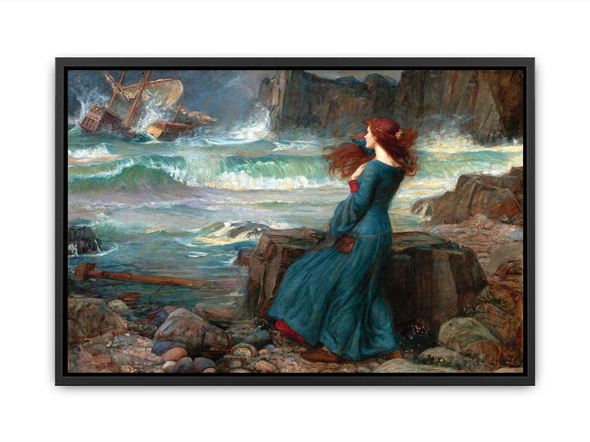 Miranda - The Tempest Painting by John William Waterhouse