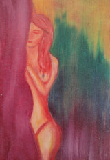 Getting undressed ( Original ) Oil Painiting artwork preview