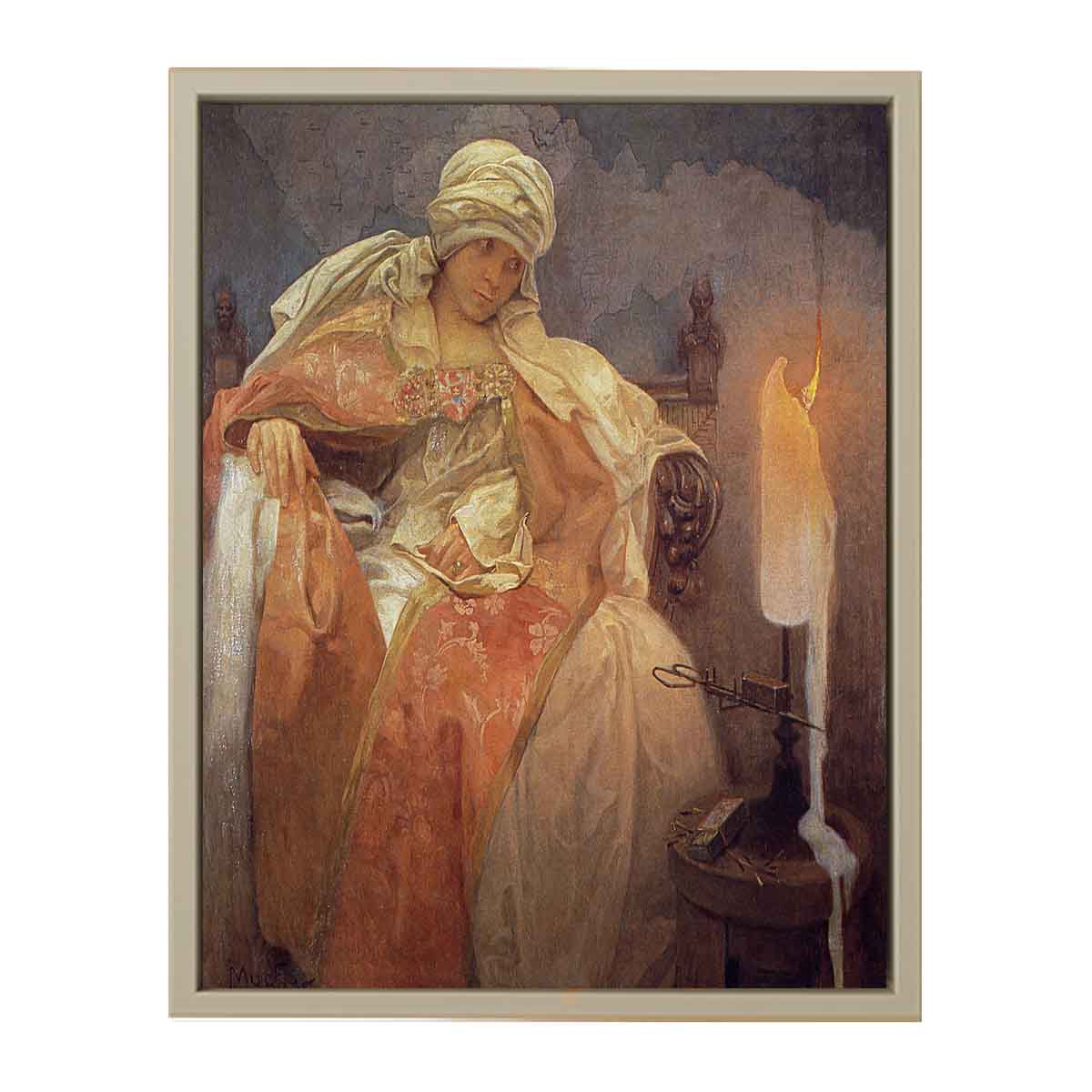 Woman With a Burning Candle